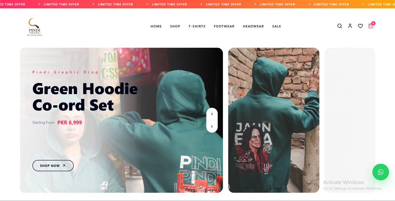 Pind Brand website preview
